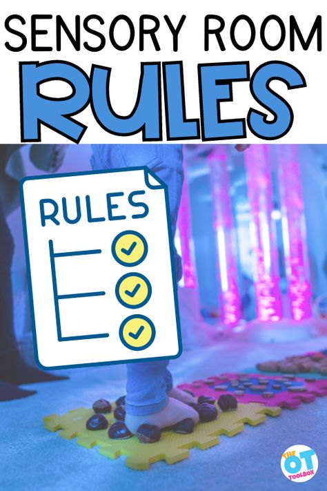 Setting up a sensory room at school or even a calm down space in a public location? Here are some rules, protocols, and guidelines to consider for your sensory area. Sensory Room Set Up, Calm Down Room Ideas, School Sensory Room Ideas, Sensory Room Rules, Sensory Room Ideas Schools Calm Down, Calming Area In Classroom, Sensory Rooms In Schools, Calming Room Ideas School, School Sensory Room