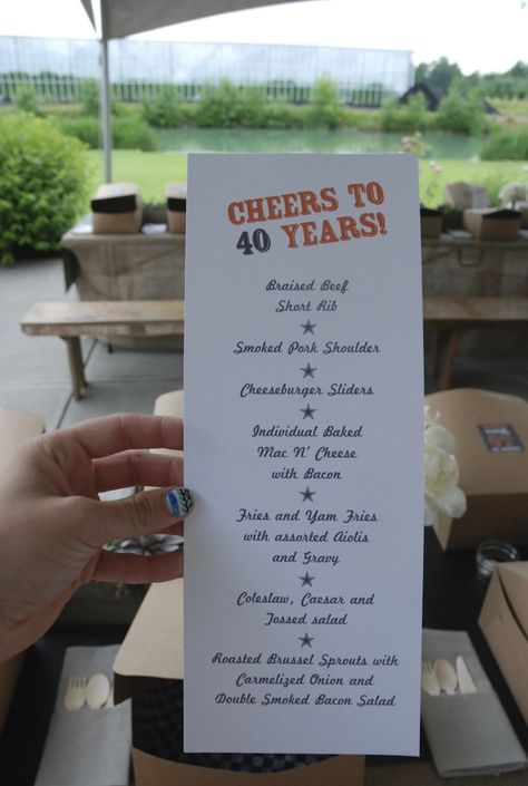 40th Birthday | Sugar Plum Sisters 40th Birthday Menu Ideas, Guys 40th Birthday, Birthday Dinner Menu Ideas, 40th Birthday Dinner, Birthday Dinner Ideas, Birthday Dinner Menu, Guys Birthday, Hello 40, Beer Tasting Parties