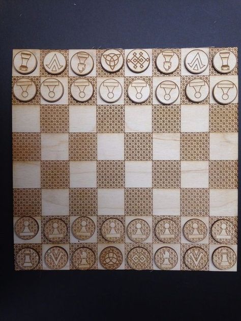 Chess Board Pieces, Drawing Program, Homemade Board Games, Useful Projects, Play Therapy Techniques, Wood Chess Set, Drawing Programs, Wood Chess, Pattern Template