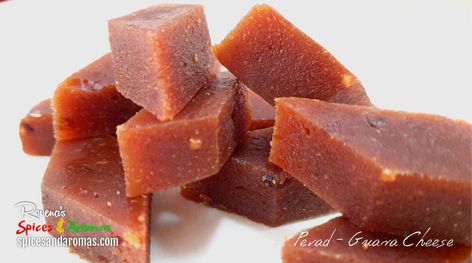 Perad, Perade or Guava Cheese is a classic Goan sweet made specially during Christmas season. Made with guava puree, soft, chewy and just melts in the mouth. Guava Puree, Guava Cheese, Christmas Sweets Recipes, Guava Recipes, Tasty Sweets, Puff Pastries, Goan Recipes, Christmas Sweets, Indian Sweets