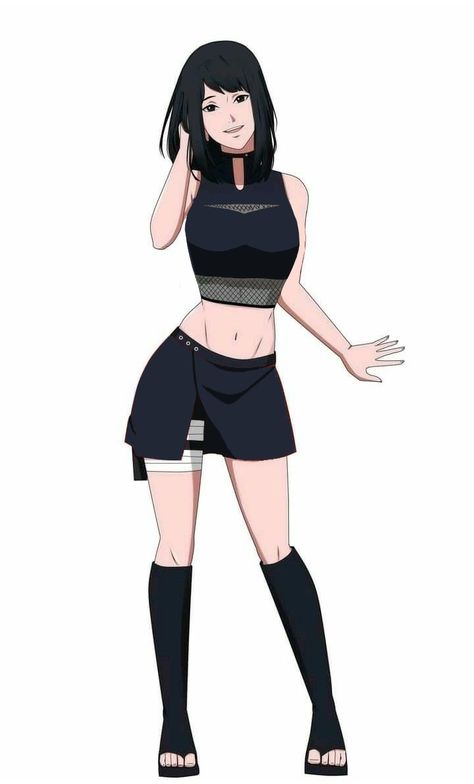 Naruto Oc Female Outfit, Naruto Outfits Female Design, Kunoichi Naruto Oc, Naruto Oc Outfit, Naruto Oc Female, Naruto Outfits, Hestia Anime, Kunoichi Outfit, Ninja Outfit