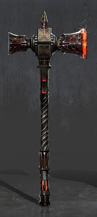 Mace Fantasy Art, Fantasy Hammer Art, Fantasy Hammer, Magic Hammer, Hammer Fantasy, Ac Odyssey, Magical Items, Heroic Fantasy, Magic Items