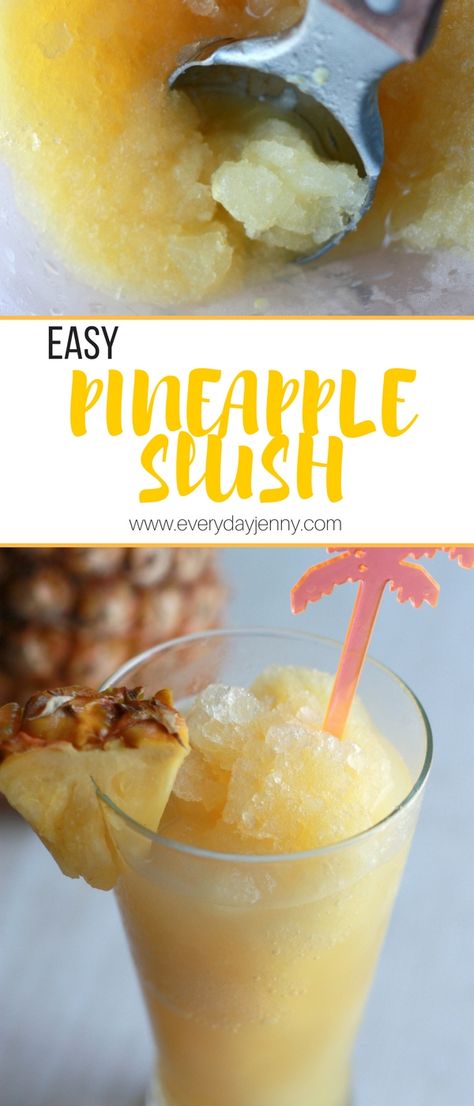 Slushie Punch Recipes, Slushy Punch Recipes, Frozen Punch Recipe, Pineapple Slush, Alcoholic Slush Recipes, Alcoholic Slush, Slushie Recipes, Zoku Recipes, Slush Punch