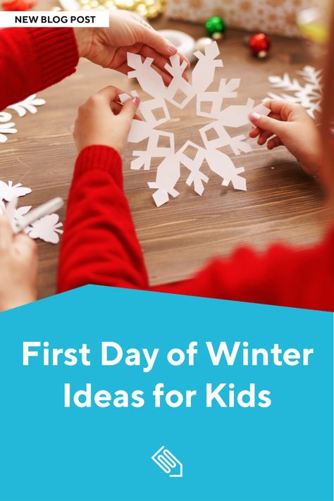 Happy First Day of Winter from Education.com! Click the link below to read our new blog post featuring the 7 best winter-themed activities kids can do at home. 1. Cut simple paper snowflakes 2. Craft a papier-mâché snowman 3. Make "snow" paint 4. Assemble a healthy snowman breakfast 5. Fashion wax paper skates for at-home ice skating 6. Paint a winter tree watercolor 7. Make an egg carton penguin First Day Of Winter, Make A Snowman, Winter Activities For Kids, How To Make Snow, Paper Snowflakes, Kwanzaa, Egg Carton, Snowman Crafts, Winter Trees