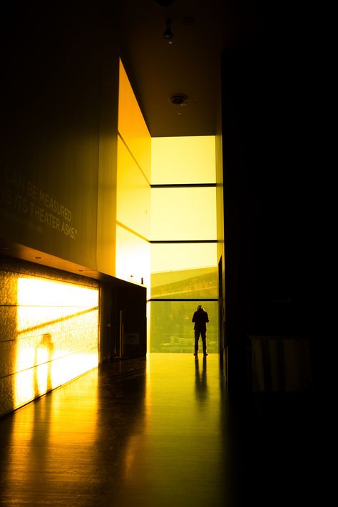 The Amber Box (Yellow Room) 9th floor of the Guthrie Theater Minneapolis Yellow Light Photography, Photographer Essentials, Minneapolis Photography Locations, Yellow City Lights, Guthrie Theater, Box Pictures, Guthrie Theater Minneapolis, Minnesota Photography, Jean Nouvel