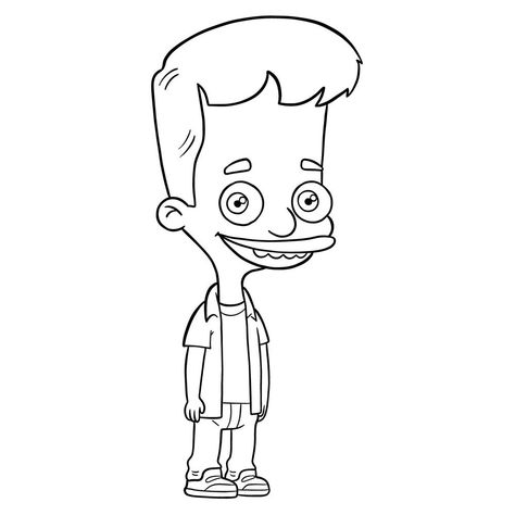 Big Mouth Characters Nick, Big Mouth Characters Drawings, Big Mouth Drawing, Nick Birch, Nickelodeon Characters, Mouth Painting, Drawing Books, Mouth Drawing, Svg Ideas