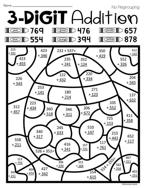 Thanksgiving Color By Number Addition 68B Addition Coloring Worksheet, Easter Math Worksheets, Spring Math Worksheets, Coloring Worksheets For Kindergarten, Kindergarten Math Worksheets Addition, Number Worksheets Kindergarten, Christmas Math Worksheets, Fun Math Worksheets, Math Coloring Worksheets