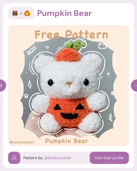 🎃 FREE Halloween crochet patterns alert! 👻 I’ve gathered some adorable FREE Halloween patterns just for you. From pumpkins to ghostly bears, there’s plenty of spooky cuteness to choose from. Swipe to see them all, and you can find the patterns directly on the creators’ pages. I’ve tagged each one, so it’s easy to explore more of their work 💗 #crochet #freepattern #crochetpattern #freecrochetpattern #handmade #diy #etsyshop #amigurumi #crochetstar #yarncraft #diycrafts #yarn #crochetlover #... Crochet Ghost Motif, Ghost Plush Crochet Pattern Free, Free Halloween Crochet Patterns, Crochet Plushie Ghost, Ghost Plush Crochet Pattern, Crochet Ghost Stuffed Animal, Free Halloween Crochet, Ghost Crochet Pattern, Mushroom Crochet Pattern