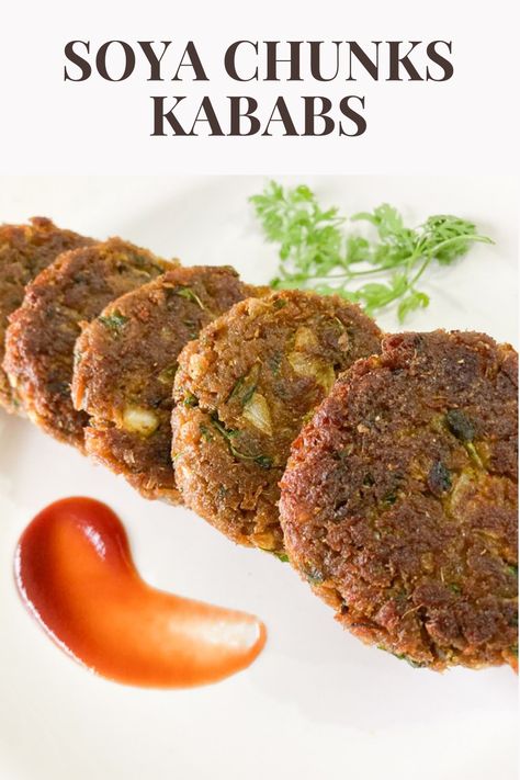 Soya chunks is very healthy ingredient to be used in your recipes.If you are bored of having simple soya chunks sabzi try this recipe of soya chunks kababs and i am sure you'll love it. Soya Kabab Recipe, Soya Chunks Recipe Healthy, Soya Chunks Recipe Indian, Veg Kabab Recipe, Soya Chunks Recipe, Soya Recipe, Recipes High Protein, High Protein Recipe, Soya Chunks