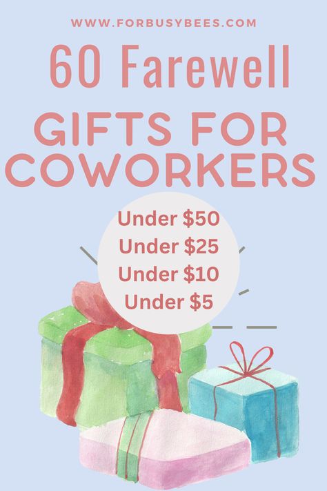 60 farewell gifts for coworkers Last Day Of Work Gift, Thank You Gift Ideas For Coworkers, Cheap Gifts For Coworkers, Coworker Thank You Gift, Gifts For Male Coworkers, Diy Christmas Gifts For Coworkers, Coworker Gift Ideas, Small Gifts For Coworkers, Best Gifts For Coworkers