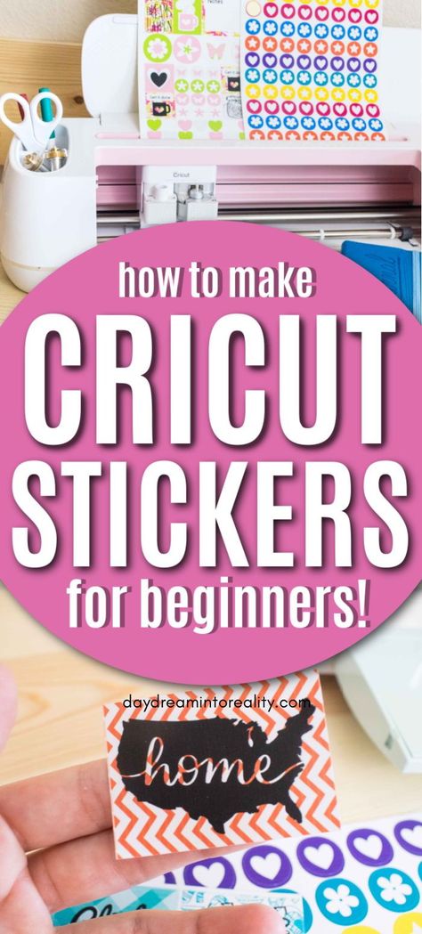 Cute Cricut Stickers, How To Print Colored Images On Cricut, Stickers To Make With Cricut, How To Make Vynil Stickers On Cricut, Diy Planner Stickers Cricut, How To Print Stickers On Cricut, Diy Stickers With Cricut, Diy Cricut Stickers, How To Make Cricut Stickers