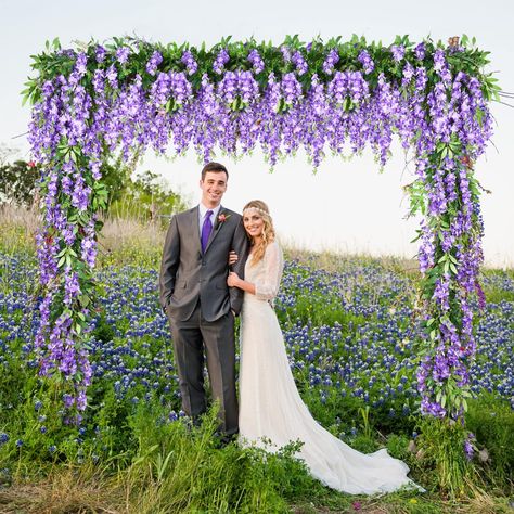 Wisteria Arch Wedding, Wisteria Wedding Arch, Wisteria Arch, Fake Flower Garland, Wedding Table Centerpieces Purple, Fake Wisteria, Flower Archway, Vines Hanging, Wisteria Vines