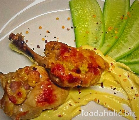 Stuffed Chicken Drumsticks: A delicious, easy and prepare ahead meal for anyday of the week. Perfect for lunchbox. Prepare Ahead Meals, Fried Drumsticks, Chilli Peppers, Stuffed Chicken, Chicken Drumsticks, Chilli Pepper, Green Chilli, Brussel Sprout, Favorite Drinks