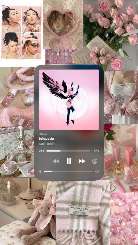 telepatía by kali uchis #pilatesprincess #pink #wallpaper #aesthetic Kali Uchis Homescreen, Kali Uchis Wallpaper, Pink Wallpaper Aesthetic, Mother Kali, Kali Uchis, Pink Wallpaper Iphone, Wallpaper Ideas, Christmas Wishlist, Pink Wallpaper