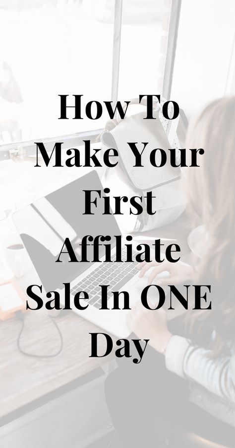 Do you want to make money with affiliate marketing? In my super simple blog post I give you the step by step information on how to make your first affiliate sale in ONE day. Affiliate Marketing Post Ideas, Afilliate Marketing, Make Money With Affiliate Marketing, Course Creation, Learn Affiliate Marketing, Affiliate Blogging, Job Ideas, Affiliate Marketing Course, Etsy Seo