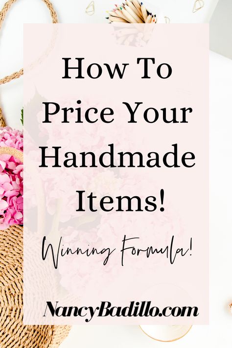 Pricing Handmade Items, Pricing Crafts, Handmade Items To Sell, Increase Etsy Sales, Decoration Business, Selling Crafts, Etsy Tutorial, Etsy Tips, Craft Pricing