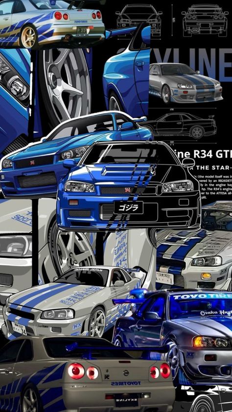 Blue Skyline R34 Wallpaper, Nissan Skyline R34 Wallpapers Iphone, Skyline Gtr R34 Wallpapers Iphone, Nissan Gtr R34 Skyline Wallpaper, Aesthetic Bmw Wallpaper, Race Cars Wallpaper, Gtr Anime, Gtr R34 Wallpaper, Gtr R35 Wallpapers