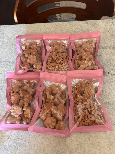 Freezes Dried Pet Treats | My first dog treats | Facebook Freeze Dried Dog Treats Diy, Freeze Dry Dog Treats, Freeze Dried Dog Treats Recipes, Eggs For Dogs, Dried Dog Treats, Freeze Dried Food Storage, Harvest Right Freeze Dryer, Freeze Dried Dog Treats, Cottage Bakery