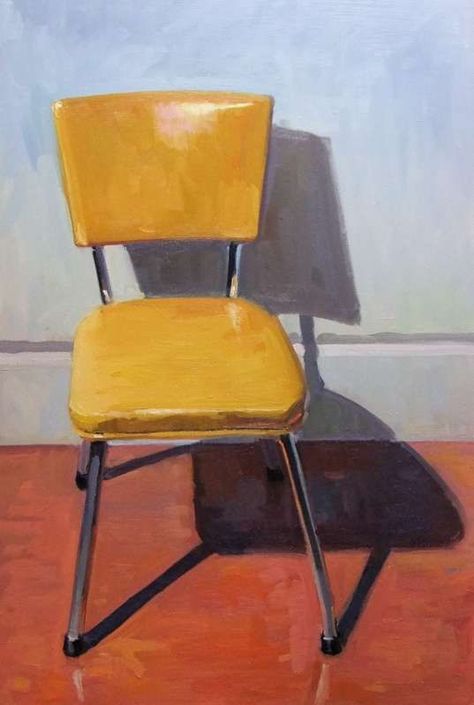 Interiors paintings search result at PaintingValley.com Chair Oil Painting, Chair Painting Art, Chair Art Drawing, Oil Painting Realistic, Canvas Painting Modern Art, Chair Painting, Contemporary Art Artists, Large Wall Canvas, Painting Realistic