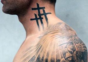 Neck Tattoo Ideas For Men Neck Tattoos For Men, Best Neck Tattoos, Neck Tattoos, Cross Tattoo, Top 40, Fashion Top, Neck Tattoo, Tattoos For Men, Tattoo On