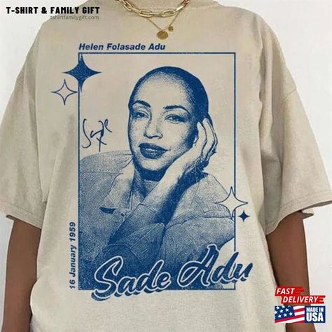 Retro Sade Music Shirt Vintage Merch T-Shirt Adu Unisex Classic Check more at https://tshirtfamilygift.com/product/retro-sade-music-shirt-vintage-merch-t-shirt-adu-unisex-classic/ Sade Music, Artist Merch, Music Artist, Trending Tshirts, Family Gifts, Family Shirts, Music Artists, Music, T Shirt