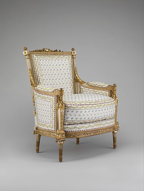 Armchair (Bergère)  Jean-Baptiste-Claude Sene` 1748-1803 Paris December, Louis Style Chair, Neoclassical Design, French Arm Chair, Swedish Furniture, French Paris, Chinese Furniture, French Chairs, Style Deco