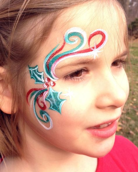 Face Painting Images, Easy Face Painting Designs, Face Painting Ideas, Face Painting For Boys, Christmas Face Painting, Cheek Art, Painting Station, Face Painting Easy, Winter Face