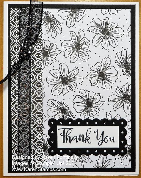 Stampin Up Pattern Party Dsp, Pattern Party Dsp Stampin Up Cards, Designer Paper Cards, Card Stamping, Dsp Cards, Farewell Cards, Everyday Cards, New Things To Try, Easy Cards