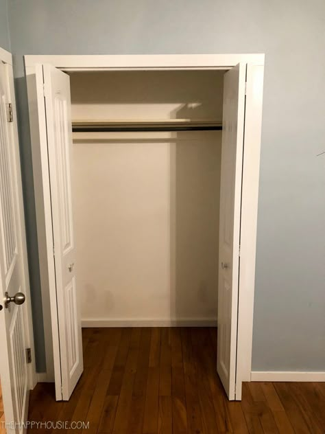 Ikea Reach In Closet Hack, Ikea Built In Closet Pax Wardrobe, Reach In Closet To Walk In, Ikea Pax Reach In Closet Ideas, Wardrobe Insert Ideas, Pax In Closet, Non Walk In Closet Organization, Ikea Closet System Small Spaces, Wardrobe Inserts Closet Ideas