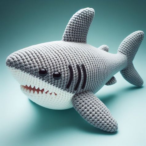 Head on to a crafting adventure with our Crochet Shark Amigurumi Idea. Ideal for every crochet lover, no matter the skill level. Crocheted Shark Pattern Free, Crochet Shark Pattern Free Amigurumi, Crochet Shark Pattern Free, Shark Crochet Pattern Free, Crocheted Shark Pattern, Unique Amigurumi, Amigurumi Shark, Crochet Starfish, Chart Crochet