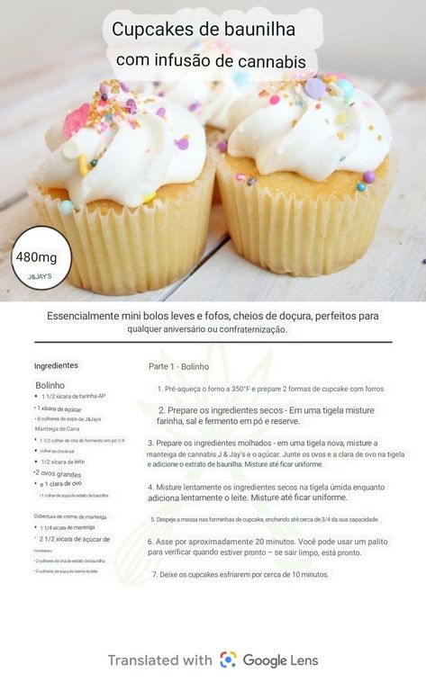 Infused Cupcakes Recipes, Edibles Recipe Easy, Cannabutter Recipe, Cannibis Recipes, Puff Puff, Giving People, Edible Food, Honey Recipes, Vanilla Cupcakes