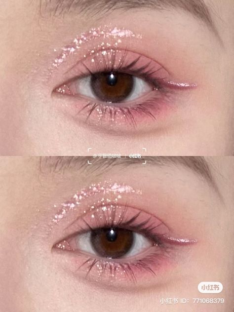 Princess Makeup Pink, Fairy Makeup Pink, Pink Fairy Makeup Halloween, Rosetta Costume, Pink Fairy Makeup Looks, Pink Fairy Makeup, Pink Fairy Eye Makeup, Pink Butterfly Makeup Look, Pink Butterfly Eye Makeup