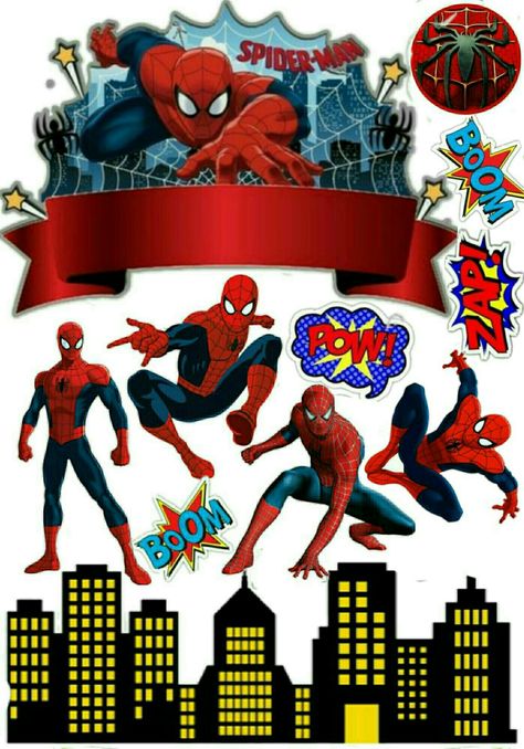 Spiderman Cake Topper Printable Free, Spiderman Cake Topper Printable Hd, Spiderman Topper Printable, Spiderman Cake Topper Printable, Topper Spiderman Birthday, Cake Topper Spiderman, Topper Spiderman, Diy Cake Topper Printable, Beyblade Birthday Party