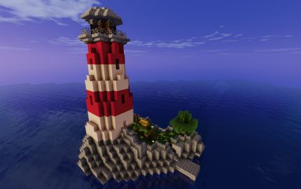 Light House (with working lights), creation #7984 Light House Minecraft Easy, Minecraft Web, What To Build In Minecraft, Maritime Aesthetic, Minecraft Lighthouse, Build In Minecraft, Minecraft Light, Minecraft Storage, Houses Blueprints