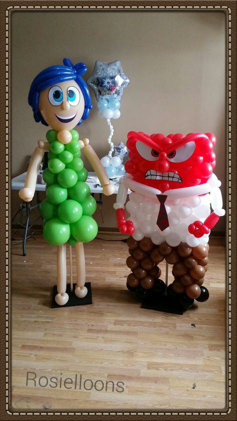 Inside Out Balloon Arch, Balloon Recipes, Inside Out Party Ideas, Christmas Balloon Decorations, Balloon Garland Diy, Christmas Balloons, Balloon Sculptures, Balloon Animals, Balloon Art