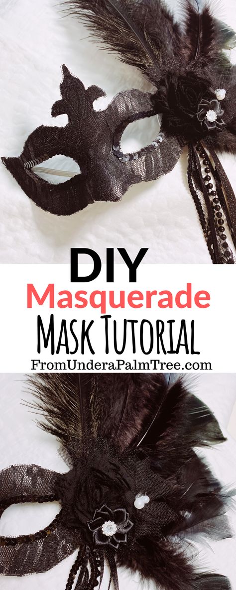 DIY Masquerade Mask Tutorial < From Under a Palm Tree How To Decorate A Masquerade Mask, Diy Carnival Mask, Cricut Masquerade Masks, Masquarede Ball Masks Diy, Masquerade Ball Mask Diy, How To Make A Masquerade Mask, Masquerade Mask Ideas Diy, Carnival Masks Diy, Mascarade Mask For Men