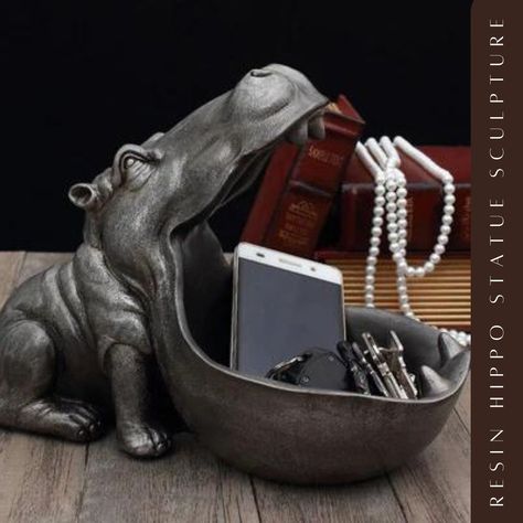 Can't take eyes off this amazing Hippo Sculpture, can you? #ImpressiveArt #InteriorDeco #SculpturalDecor #lilpinsessentials #homedecor #HippoLovers #Homestyle #ChicDecor #HippoGifts #ExquisiteSculpture #DecorateHome #EclecticDecor #DecorBlogger #HomeGoods #ChicHomeStyle #DeskAccents #DelightfulDecor #GiftingIdea #InterestingFinds #EclecticArt #BeautyInDetails #LoveForArt #SmallBusinessLove #LuxurySculptures #ExceptionalDesign #InteriorForInspo #ModernDecor #WonderfulHomes #EyeCatchingDesign Locker Furniture, Key Storage Box, Resin Storage, Tool Room, Key Box, Key Storage, Candy Bowl, Hippopotamus, Resin Material