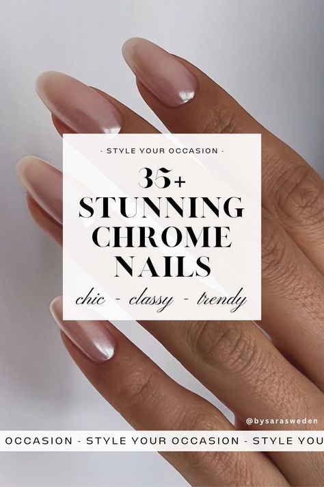 Explore the must-try nail trend for 2024: Chrome nails! We’re showcasing 35+ gorgeous chrome nail designs, including French tip, pink, blue, white, short, and more! Whether you're into glazed donut nails or Hailey Bieber nails, these trendy and chic ideas will inspire you. Plus, we've got plenty of pearl nail designs to check out too! Hailey Bieber Nails 2024, Glazed Short Nails, Short Chrome Nails Designs, Neutral Chrome Nails, American Tip Nails, Hailey Nails, Chrome Nails Opi, Bridal Shower Nails, Chrome Nail Colors