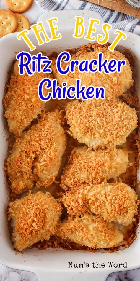 Ritz Chicken, Ritz Cracker Recipes, Ritz Cracker Chicken, Cracker Chicken, Breaded Chicken Tenders, Ritz Cracker, Chicken Breast Recipes Baked, Oven Fried Chicken, Oven Chicken