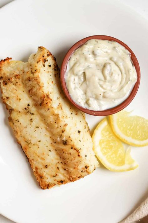 Frozen Fish Fillets in Air Fryer (No Breading) Home Made Tarter Sauce, Fish And Chips Batter, Breaded Cod, Frozen Fish Fillets, Air Fried Fish, Air Fryer Fish Recipes, Citrus Fish, Frozen Fish, Food For Sleep