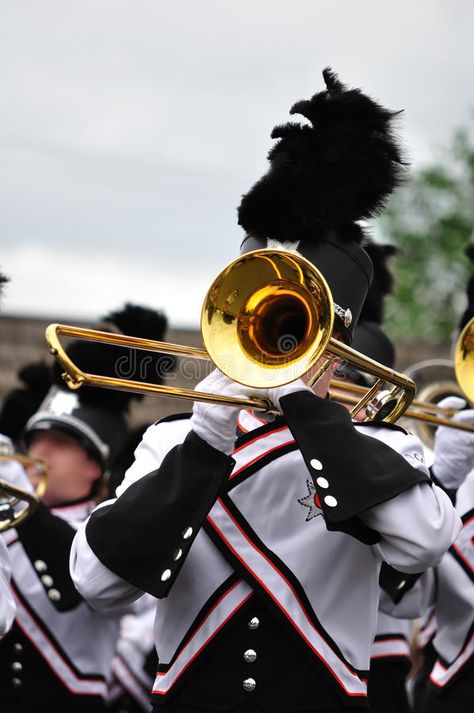 Marching Band Performer Playing Trombone in Parade. Copy Space, vertical #Sponsored , #Sponsored, #Playing, #Trombone, #Performer, #Marching, #Band Trombone Aesthetic Wallpaper, Marching Band Aesthetic, Marching Band Aesthetic Trombone, Marching Band Aesthetic Percussion, Cat Playing Trombone, Aesthetic Trombone, Trombone Music, Business Newsletter Templates, Business Newsletter