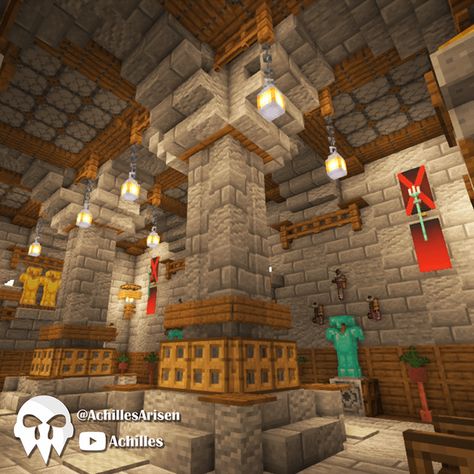 Minecraft Interiors, Interior Minecraft, Minecraft Interior, Minecraft Interior Design, Minecraft House Plans, Easy Minecraft Houses, Minecraft Castle, Minecraft Medieval, Minecraft Room