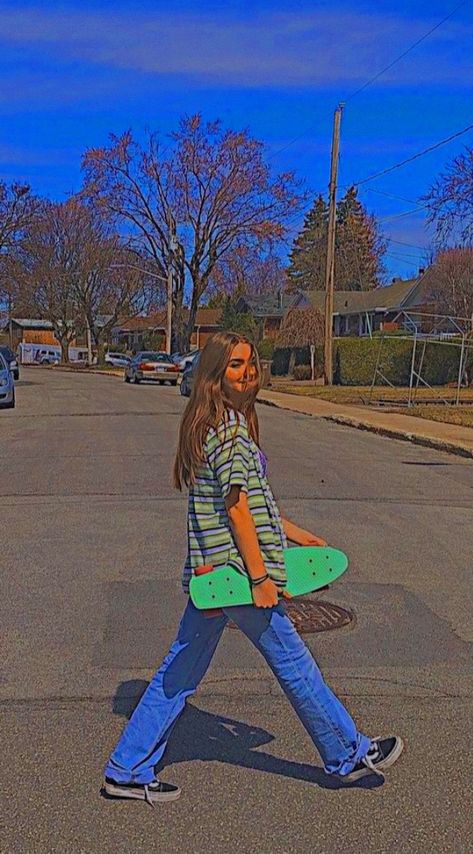 A Girl, Skateboard