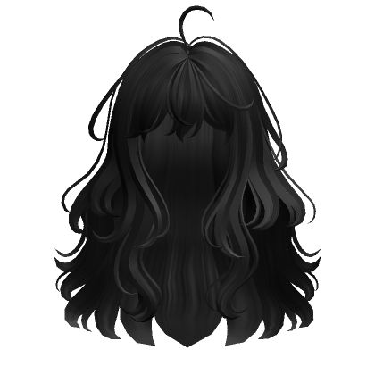 Wavy Hair Art Reference, Wavy Anime Hair, Wavy Hair Reference, Wavy Hair Art, Wavy Messy Hair, Anime Haircuts Women, Wavy Hair Anime, Wavy Hair Drawing, Wavy Hair Black