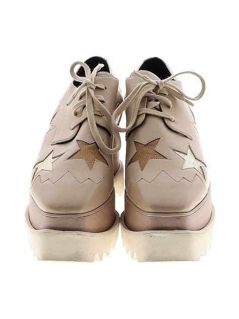 Stella McCartney Wedges Size: 38 Clothing - used. No Fabric Content, Solid | Stella McCartney Wedges: Tan Solid Shoes - Size 38 Stella Mccartney Shoes, Tan Wedges, Stella Mccartney, Baby Shoes, Women Handbags, Wedges, Handbags, Fabric, Clothes