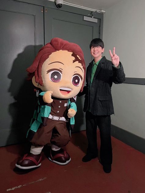 Kny Mascot, Natsuki Hanae, Kamado Tanjiro, Japanese Movies, Tanjiro Kamado, Japanese Graphic Design, Japanese Poster, Always Smile, Slayer Anime