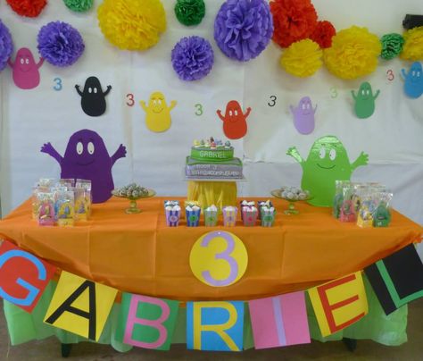 BARBAPAPA' Barbapapa Party, Nick Jr, Sweet Table, Birthday Theme, Daisy, Birthday Cake, Weddings, Cake, Birthday