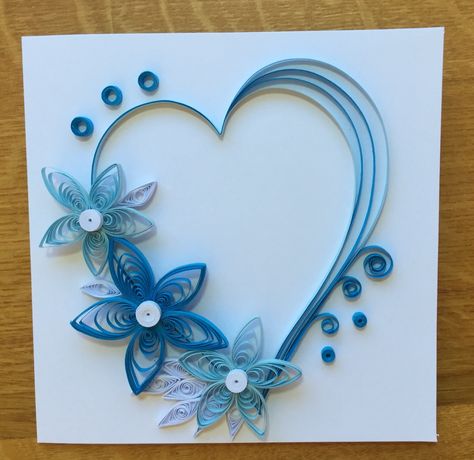 Paper Quilling Valentine Cards, Valentine Quilling Ideas, Quilled Valentine Cards, Quilling Valentine Cards, Quilling Love, Quilling Valentine, Quilling Hearts, Diy Quilling Crafts, Neli Quilling