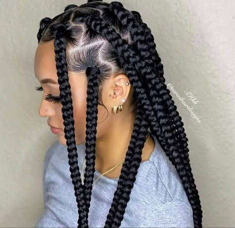 Nigerian Braids Hairstyles, Big Braids, Big Box Braids Hairstyles, Marley Hair, African Hair Braiding Styles, Box Braids Hairstyles For Black Women, Braided Cornrow Hairstyles, Twist Braid Hairstyles, Box Braids Styling