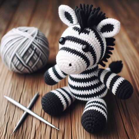 Crochet Jungle Animals Free Pattern, Jungle Animal Crochet Pattern, Crochet Zebra Pattern Free, Zebra Crochet Pattern Free, Free Zebra Crochet Pattern, Crochet Zebra Pattern, Crochet Zebra, Crochet Animal Amigurumi, Crochet Lovers